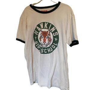 Stranger Things Hawkins High School Medium Graphic Short-Sleeve Cotton T-Shirt